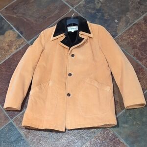Vintage Corduroy McGregor USA Made Faux Fur Lined Barn Ranch Coat